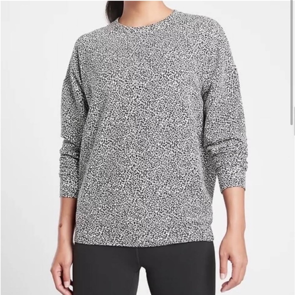 Athleta Cheetah Print Sweatshirt